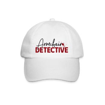 True Crime Krimi Podcasts - Baseballkappe - Weiß/Weiß - Vorne