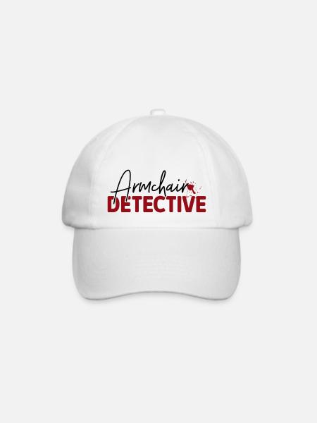 True Crime Krimi Podcasts - Baseballkappe - Weiß/Weiß