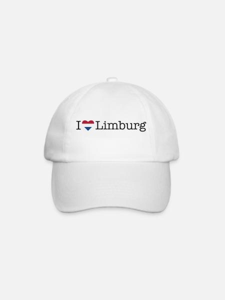 I love Limburg - Baseballkappe - Weiß/Weiß