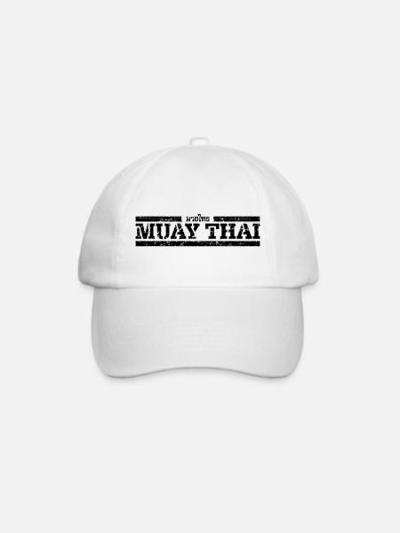 Muay Thai - Baseballkappe - Weiß/Weiß
