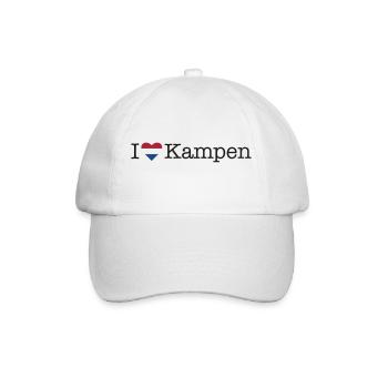 I love Kampen - Baseballkappe - Weiß/Weiß - Vorne