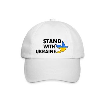 stand with ukraine - Baseballkappe - Weiß/Weiß - Vorne