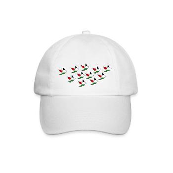 Palestina - Baseballkappe - Weiß/Weiß - Vorne