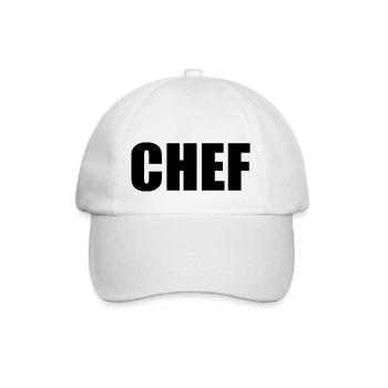 Chef - Baseballkappe - Weiß/Weiß - Vorne