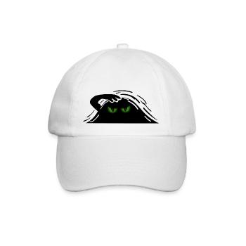 Gespenst Augen Geist böser Blick - Baseballkappe - Weiß/Weiß - Vorne