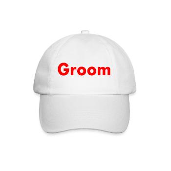 Groom - Baseballkappe - Weiß/Weiß - Vorne