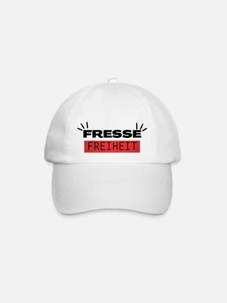Fresse Freiheit - Baseballkappe - Weiß/Weiß
