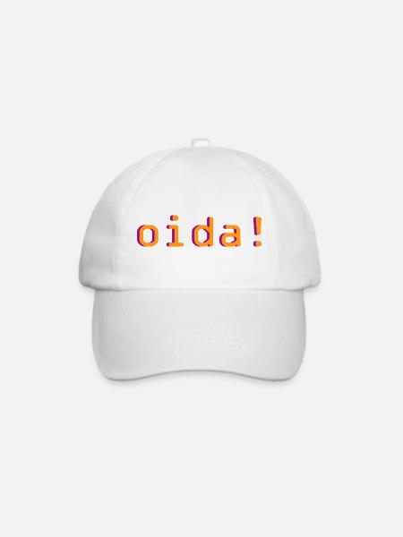 oida! - Baseballkappe - Weiß/Weiß