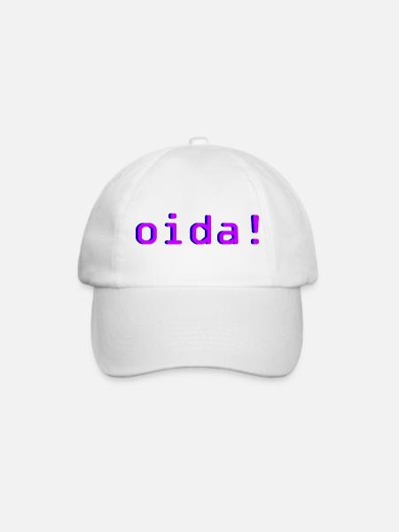 oida! - Baseballkappe - Weiß/Weiß