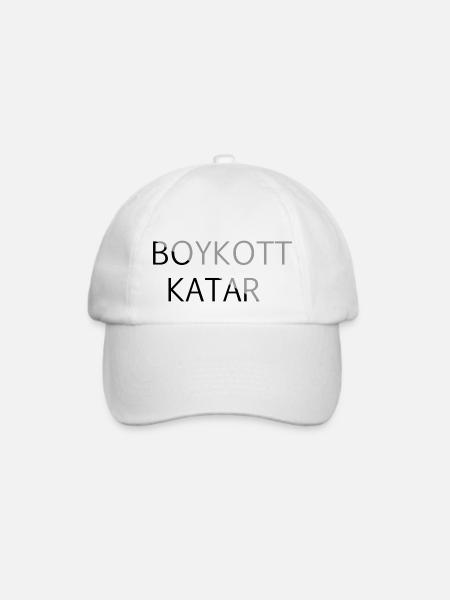 BOYKOTT KATAR - Baseballkappe - Weiß/Weiß