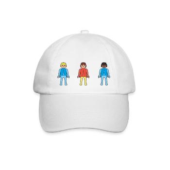 Playmobil Figuren - Baseballkappe - Weiß/Weiß - Vorne