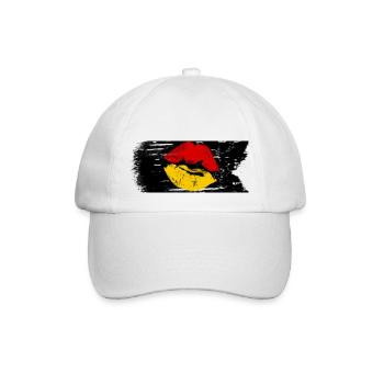Ich Liebe Deutschland - Baseballkappe - Weiß/Weiß - Vorne