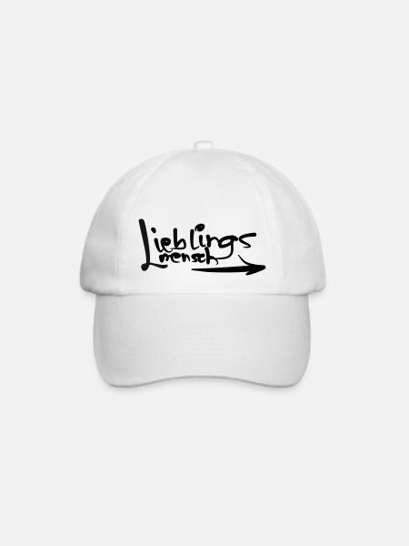 Lieblingsmensch - Baseballkappe - Weiß/Weiß