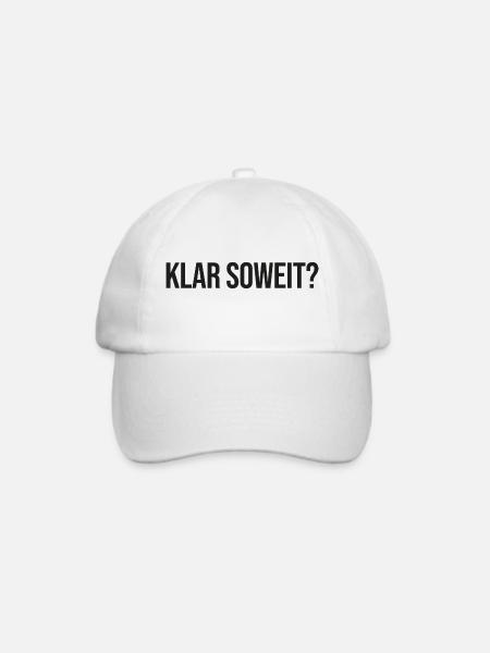 Klar soweit - Baseballkappe - Weiß/Weiß