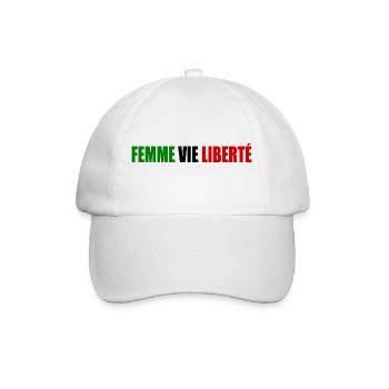 Femme vie liberte - Baseballkappe - Weiß/Weiß - Vorne