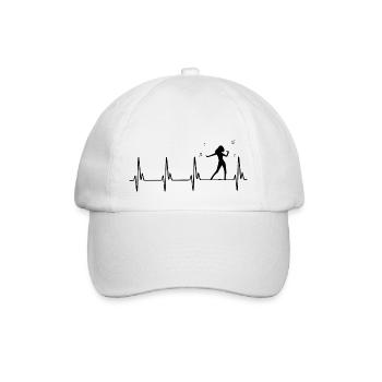 Dancing Dance Music - Baseballkappe - Weiß/Weiß - Vorne