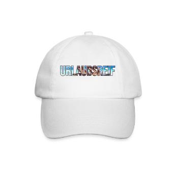 Urlaubsreif - Baseballkappe - Weiß/Weiß - Vorne