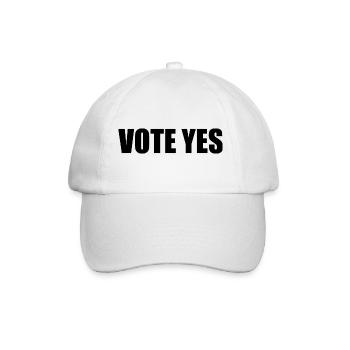 Vote yes - Baseballkappe - Weiß/Weiß - Vorne