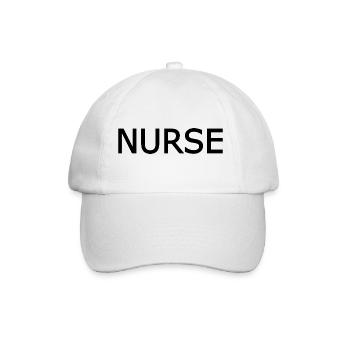 Nurse - Baseballkappe - Weiß/Weiß - Vorne