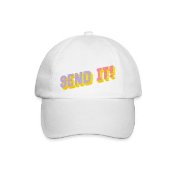 SEND IT! - Baseballkappe - Weiß/Weiß - Vorne