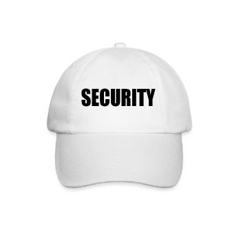 Security - Baseballkappe - Weiß/Weiß - Vorne