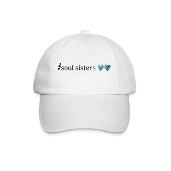 Freunde - soul sisters - Baseballkappe - Weiß/Weiß - Vorne