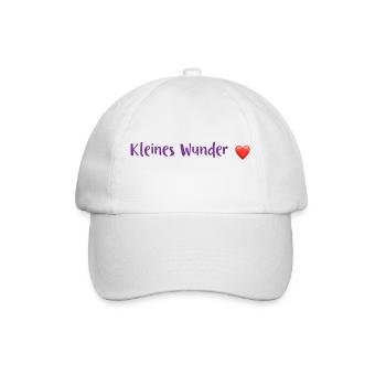 Kleines Wunder - Baseballkappe - Weiß/Weiß - Vorne