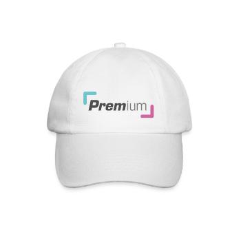 Einfach Premium - Baseballkappe - Weiß/Weiß - Vorne