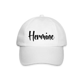 Name - Hermine - Baseballkappe - Weiß/Weiß - Vorne