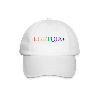 LGBTQIA+ - Baseballkappe - Weiß/Weiß - Vorne