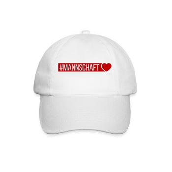 Mannschaft Herz - Baseballkappe - Weiß/Weiß - Vorne
