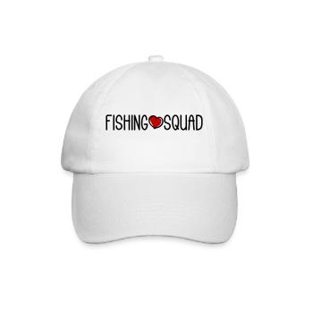 Fishing Squad - Baseballkappe - Weiß/Weiß - Vorne