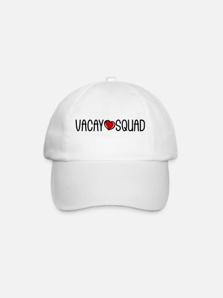Vacay Squad - Baseballkappe - Weiß/Weiß