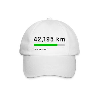41,195 km in Progress - Baseballkappe - Weiß/Weiß - Vorne