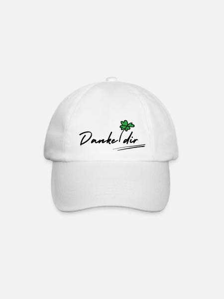 Danke dir - Baseballkappe - Weiß/Weiß