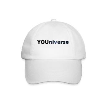 YOUniverse dunkel - Baseballkappe - Weiß/Weiß - Vorne