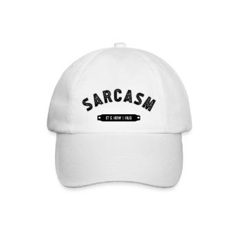SARCASM - Baseballkappe - Weiß/Weiß - Vorne