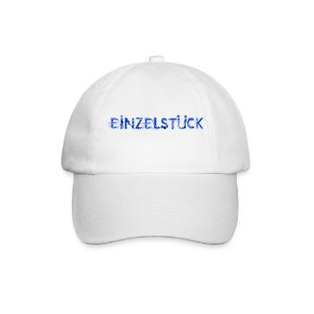 Einzelstück blau - Baseballkappe - Weiß/Weiß - Vorne