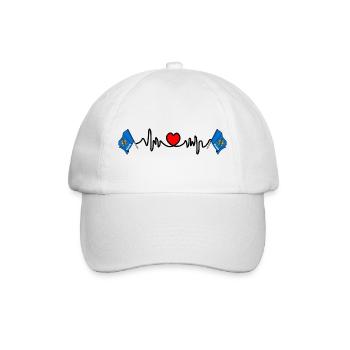 Herzfrequenz-Cardio für Oklahoma - Baseballkappe - Weiß/Weiß - Vorne
