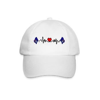 Herzfrequenz-Cardio für Michigan - Baseballkappe - Weiß/Weiß - Vorne