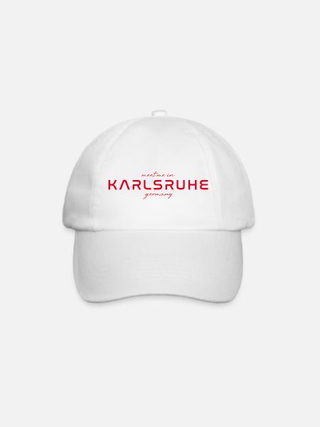 Karlsruhe T-Shirt – Perfekt für Fans & Liebhaber - Baseballkappe - Weiß/Weiß