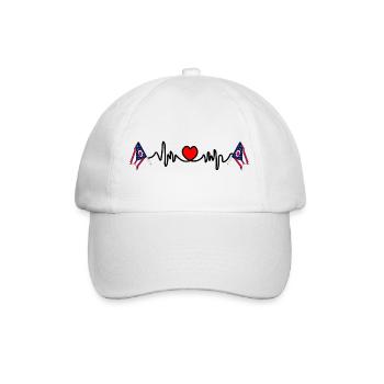 Herzfrequenz-Cardio für Ohio - Baseballkappe - Weiß/Weiß - Vorne