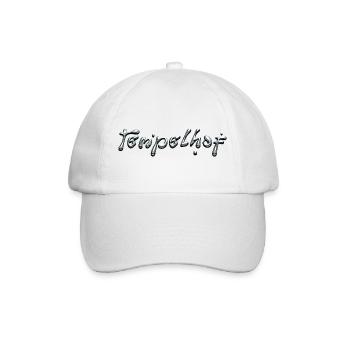 Tempelhof Liquid Chrome Typography - Baseballkappe - Weiß/Weiß - Vorne