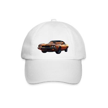Klassisches Muscle-Car - Baseballkappe - Weiß/Weiß - Vorne