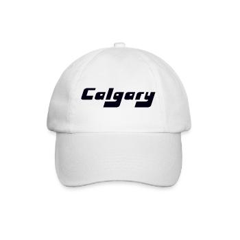 Calgary Canada - Baseballkappe - Weiß/Weiß - Vorne