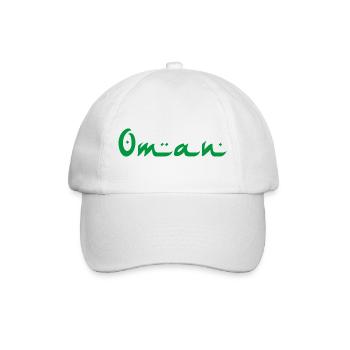 Oman - Baseballkappe - Weiß/Weiß - Vorne