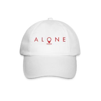 allein - Baseballkappe - Weiß/Weiß - Vorne