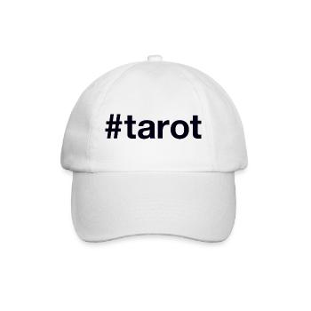 Tarot Hashtag - Baseballkappe - Weiß/Weiß - Vorne