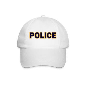 Polizei - Baseballkappe - Weiß/Weiß - Vorne