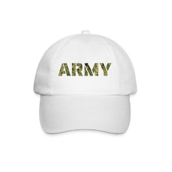 ARMY Digital Cam Tarnmotiv - Baseballkappe - Weiß/Weiß - Vorne